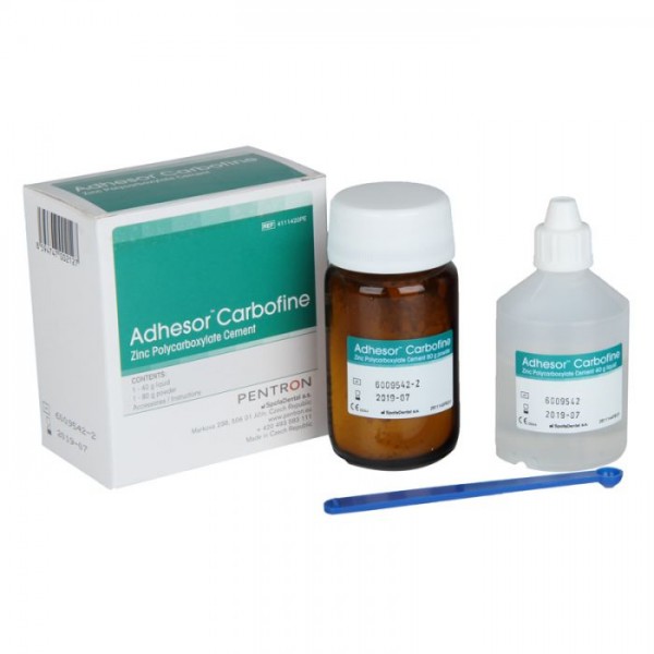 Adhesor Carbofine - Цинк-поликарбоксилатен цимент / прах + течност Adhesor Carbofine - Цинк-поликарбоксилатен цимент / прах + течност
